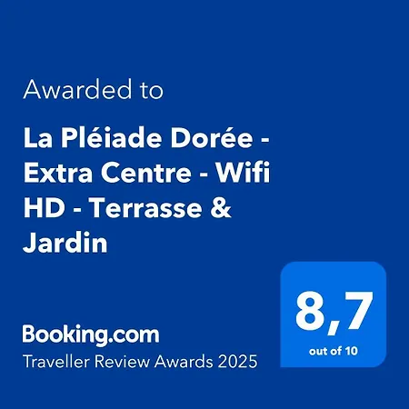 La Pléiade Dorée - Extra Centre - Wifi Hd - Terrasse&jardin Appartement
